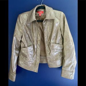 Semi-leather beige Jacket